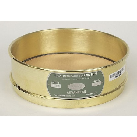 Sieve, No 120, B/B, 8 In, Full Ht MPN:120BB8F