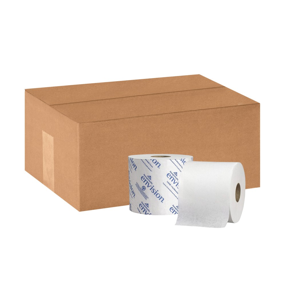 Envision Georgia Pacific 2 Ply Toilet Paper, 95% Recycled, 1000 Sheets Per Roll, Pack Of 48 Rolls MPN:1944801