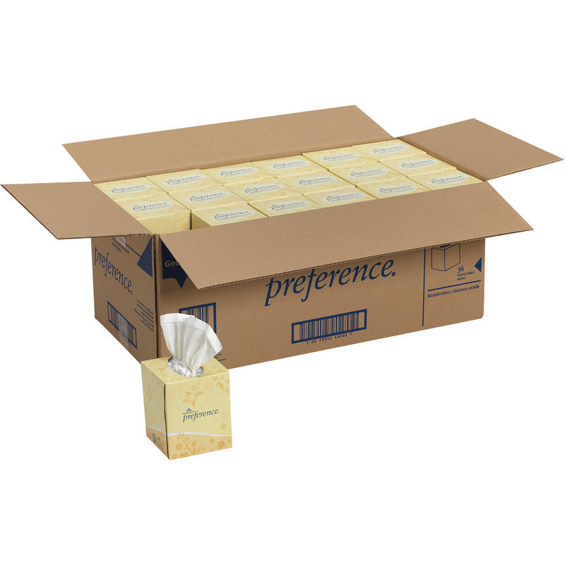 Georgia-Pacific Preference Facial Tissue, 100 Sheets Per Box (Min Order Qty 22) MPN:46200
