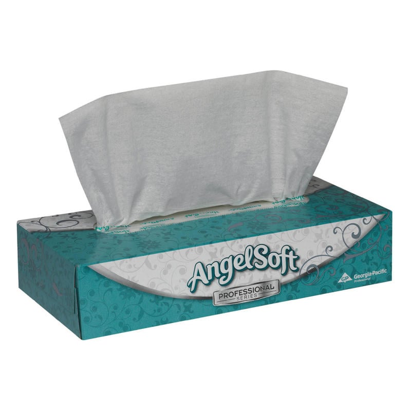 Angel Soft Professional Series 2-Ply Facial Tissue, Box Of 100 Sheets (Min Order Qty 25) MPN:48580