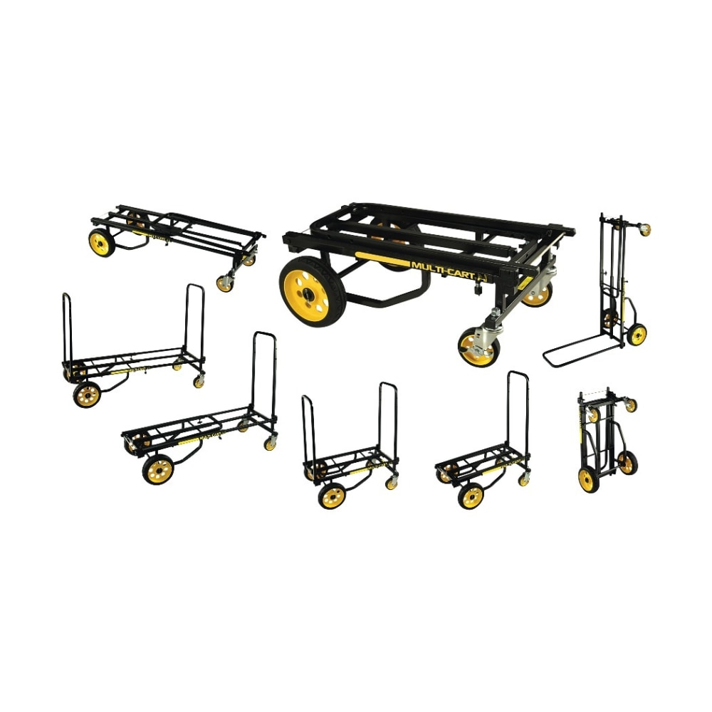 Advantus Multi-Cart 8-in-1 Cart, 500 Lb Capacity, Black/Yellow MPN:86201