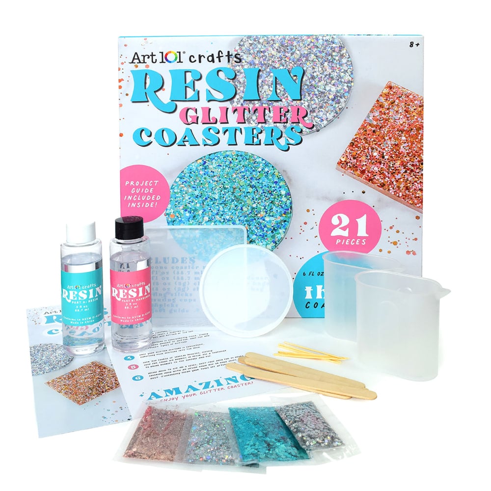 Art 101 Resin Glitter Coaster Kit MPN:AOO40064MB