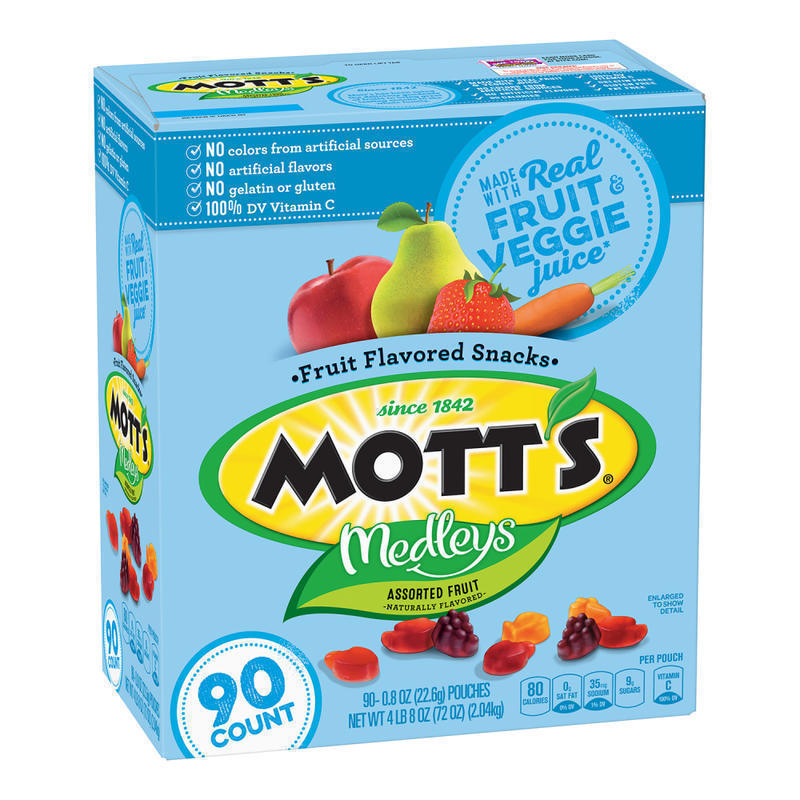 Motts Medleys Fruit Snacks, Box Of 48 MPN:209-00325