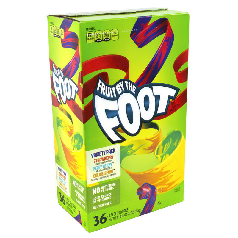 Fruit By The Foot Fruit Snacks, Assorted Flavors, 0.75 Oz, Box Of 36 MPN:41909