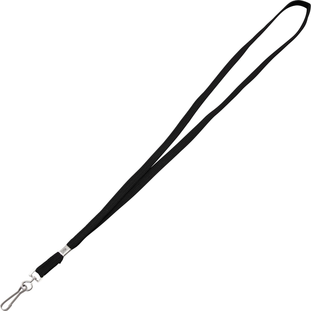 Advantus Metal Clasp Lanyard, 36in Length, Black, Box Of 100 MPN:97126
