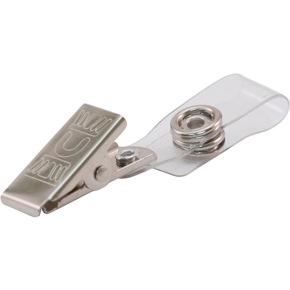 Advantus ID Badge Clip Adapter, Silver, Pack of 25 MPN:97302