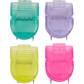 Advantus® Panel Wall Clip Cool Colors Assorted 4 per Pack 75306 - Pkg Qty 24