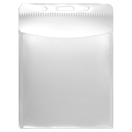 PVC-Free Badge Holders, Vertical, Clear 3.5