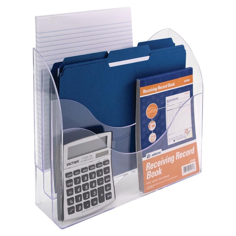 Innovative Storage Designs 3-Tier File Organizer, Clear MPN:65246