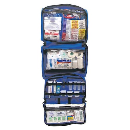 Emergency Medical Kit, Nylon Bag, 265 Components, 1 People Served MPN:0100-0465