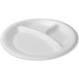 Plastifar 3-Compartment Foam Dinnerware Plates 9