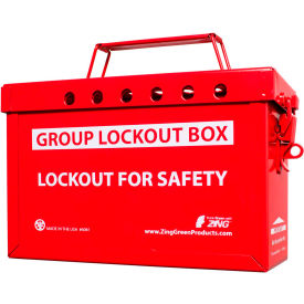 ZING RecycLockout Group Lockout Box (Red) 6061R 6061R