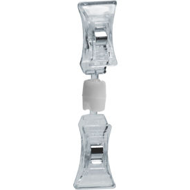 Global Approved 107607 Double Clip-On Sign Holder-Clear Pkg Qty 10 107607
