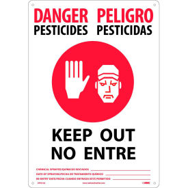 Bilingual Vinyl Sign - Danger Pesticides Keep Out DPSA1AC