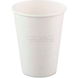 SOLO® Polycoated Hot Paper Cups 12 Oz. White 50/Bag 20 Bags/Carton SCC 412WN