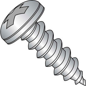#12 x 2-1/2 Phillips Pan Self Tapping Screw Type A Full Thread 18-8 Stainless Steel - Pkg of 1000 1240APP188