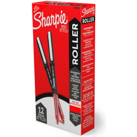 Sharpie® Roller Ball Stick Pen 0.5mm Red Ink. 12/PK 2093226