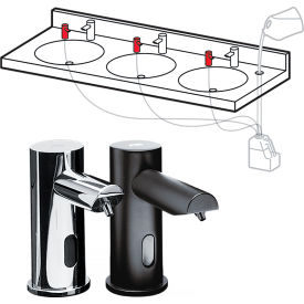 ASI® Top Fill Soap Dispenser Head 6D Cell Not Included Pack of 6 Black 10-0390-6-1A-41
