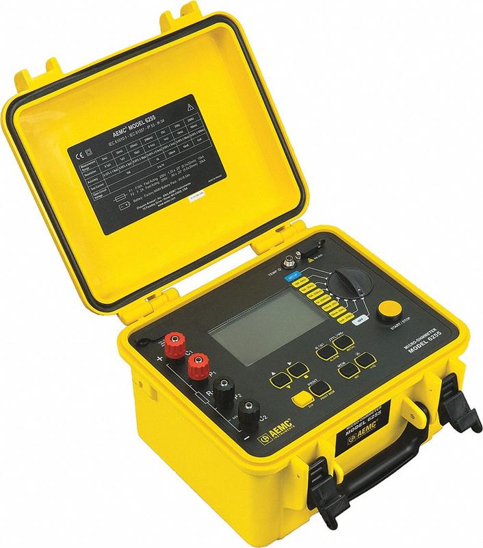 Micro Ohmmeter 2500 ohm Max Backlit LCD MPN:6255