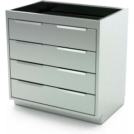 AERO Stainless Steel Base Cabinet BC-3301 4 Drawers 36