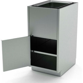AERO Stainless Steel Base Cabinet BC-4300 1 Hinged Door 1 Shelf 1 Sink Bowl 18