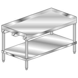 Aero Manufacturing Equipment Stand W/ Undershelf 14 Ga 304 Stainless Steel Top 60
