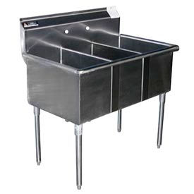 Aero Manufacturing Company® 2S3-1816 Premium SS Non-NSF Three Bowl Sink 2S3-1816