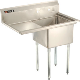 Aero Manufacturing Company® AF1-1818-18L One Bowl SS Sink 18x18 w/ 16-1/2