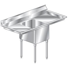 Aero Manufacturing Company® MF1-2020-30LR One Bowl Economy SS NSF Sink w/ Two 30W Drainboards MF1-2020-30LR