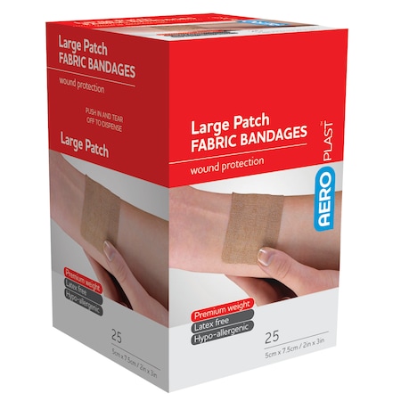 Fabric Large Patch Bandages 25/box MPN:AFP506