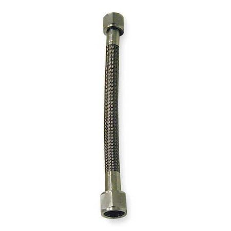 PTFE Hose, 3/16 IDx12 In L, SS, 3000 PSI MPN:1PBK1