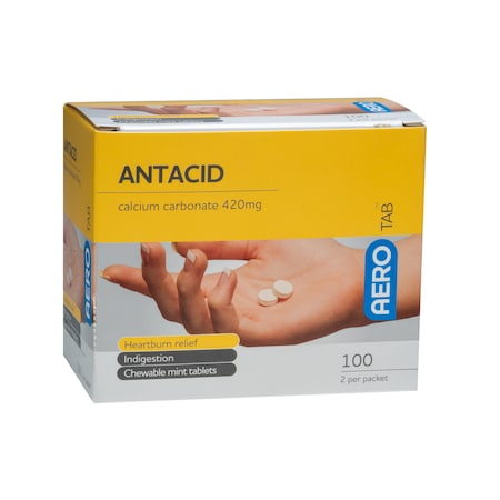 Antacid Tablets 100/box MPN:ATAN100