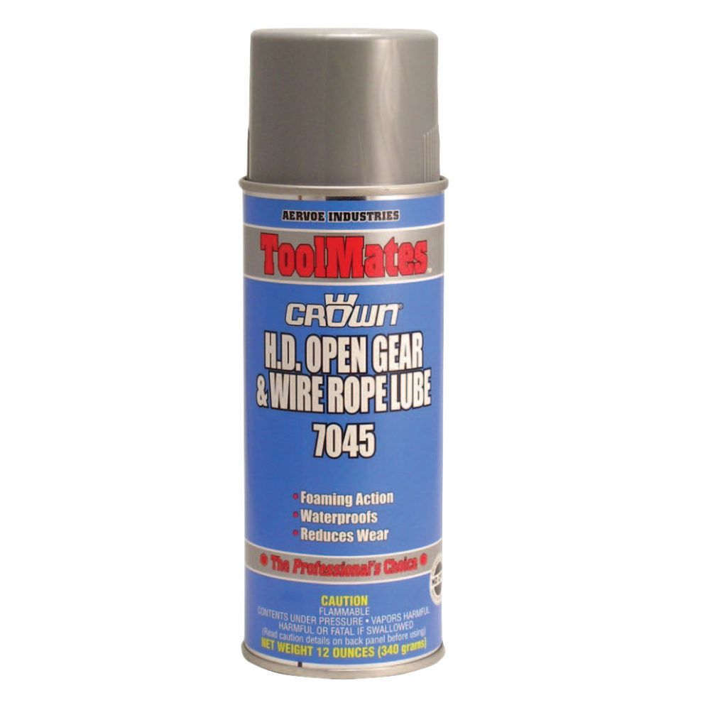 Aervoe Heavy Duty Open Gear & Wire Rope Lubes, 12 oz, Aerosol Can MPN:7045