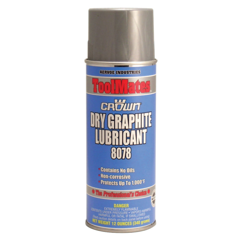 Aervoe Crown Dry Graphite, 12 Oz, Pack Of 12 Cans MPN:8078