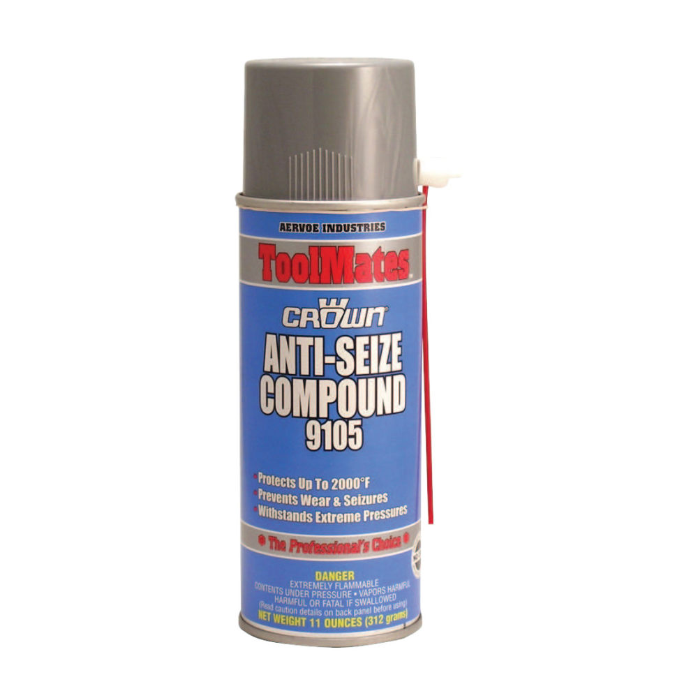 Aervoe Anti Seize Compounds, 16 oz Aerosol Can, Black MPN:9105