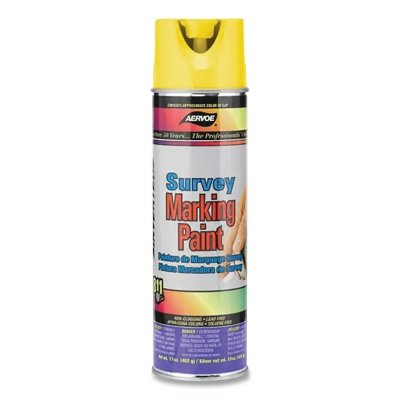 Survey Marking Paint Yellow 20 Oz Can (17 Oz Net MPN:202