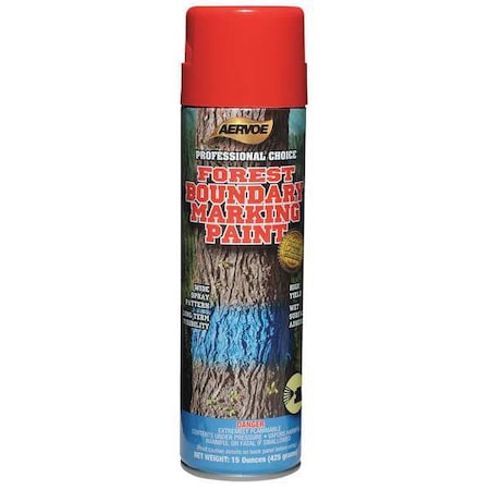Forest Boundary Marking Paint, 15 oz., Red, Solvent -Based MPN:5310
