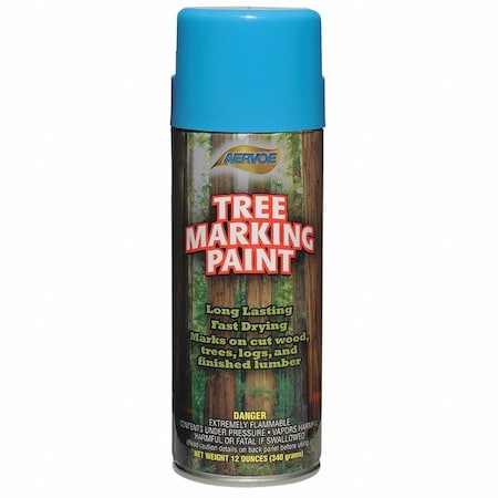 Tree Marking Paint, 12 oz., Blue, Solvent -Based MPN:650