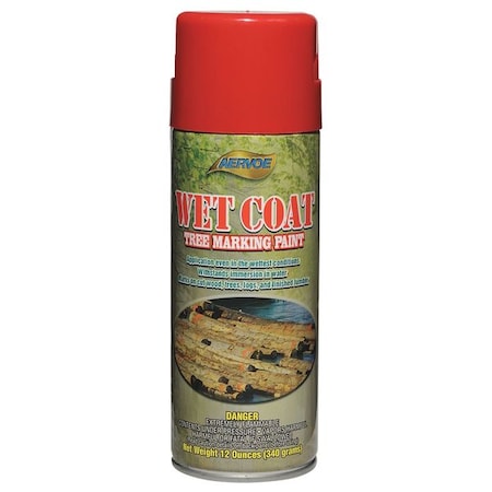 Tree Marking Paint, 12 oz., Red, Solvent -Based MPN:697