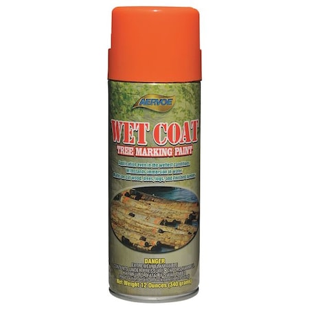 Tree Marking Paint, 12 oz., Orange, Solvent -Based MPN:698