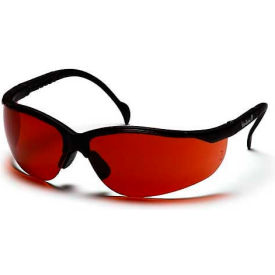 Venture Ii® Safety Glasses Sun Block Bronze Lens Black Frame SB1835S - Pkg Qty 12