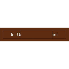 Engraved Occupancy Sign - In Use Vacant - Brown EN301BN