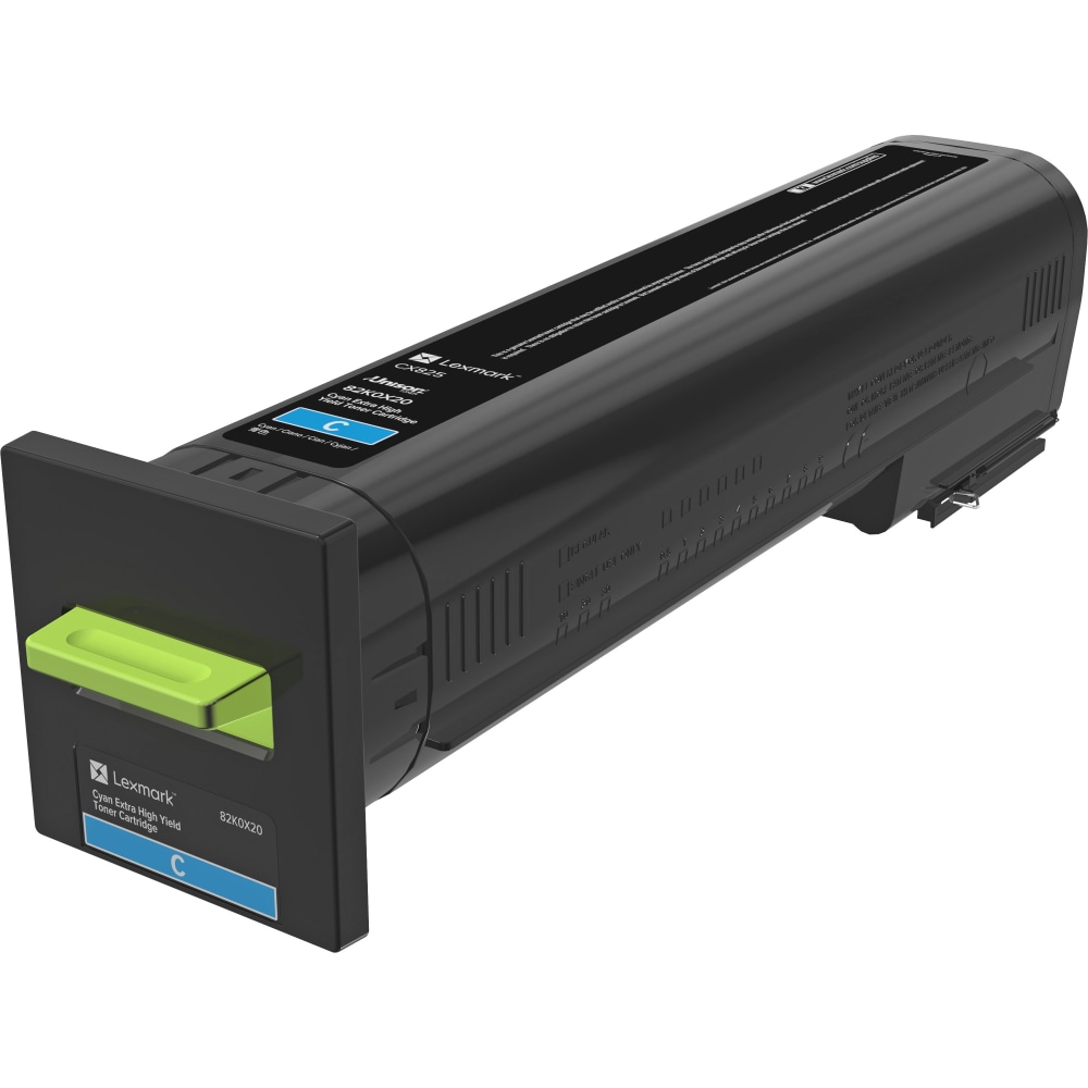 Lexmark Original Toner Cartridge - Laser - High Yield - 22000 Pages - Cyan, 82K0X20 MPN:82K0X20