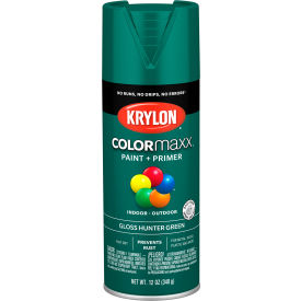 Krylon® Colormaxx™ Paint & Primer 12 oz. Gloss Hunter Green K05523007 - Pkg Qty 6