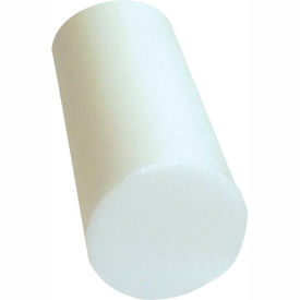 CanDo® White PE Foam Roller Round 6