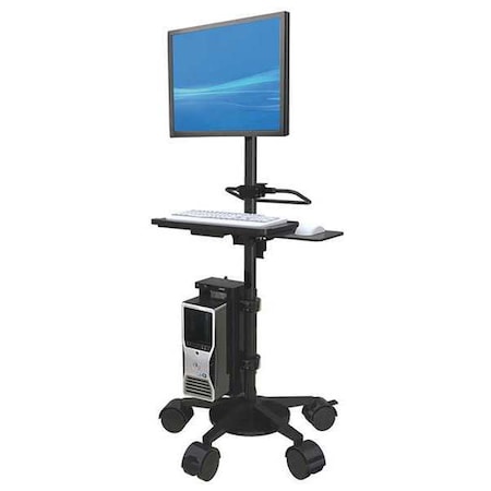 Telescopic Medical Cart, Mahogany, 46