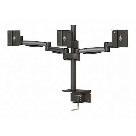 Triple Monitor Arm Stand Desk Clamp MPN:772183G