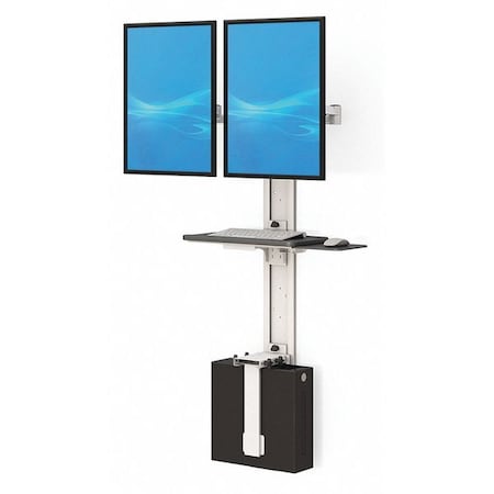 Mounted Dual Monitor Computer Wrkstation MPN:772482G