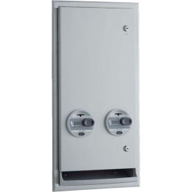 Bobrick® ClassicSeries™ 25 Cent Recessed/Semi-Recessed Sanitary Vendor - B3706 25 B3706 25