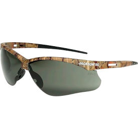 Jackson Safety SG Safety Glasses with Anti-Scratch Smoke Lens with Camo Frame 50015 - Pkg Qty 12